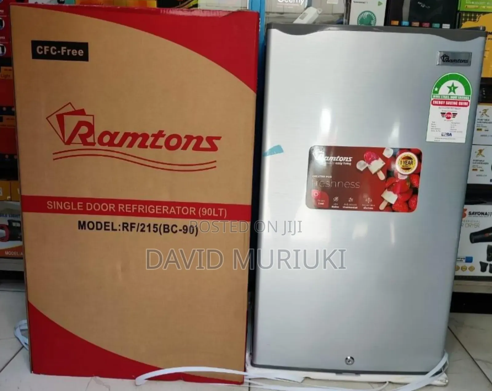 Ramtons Single Door Fridges 90litre