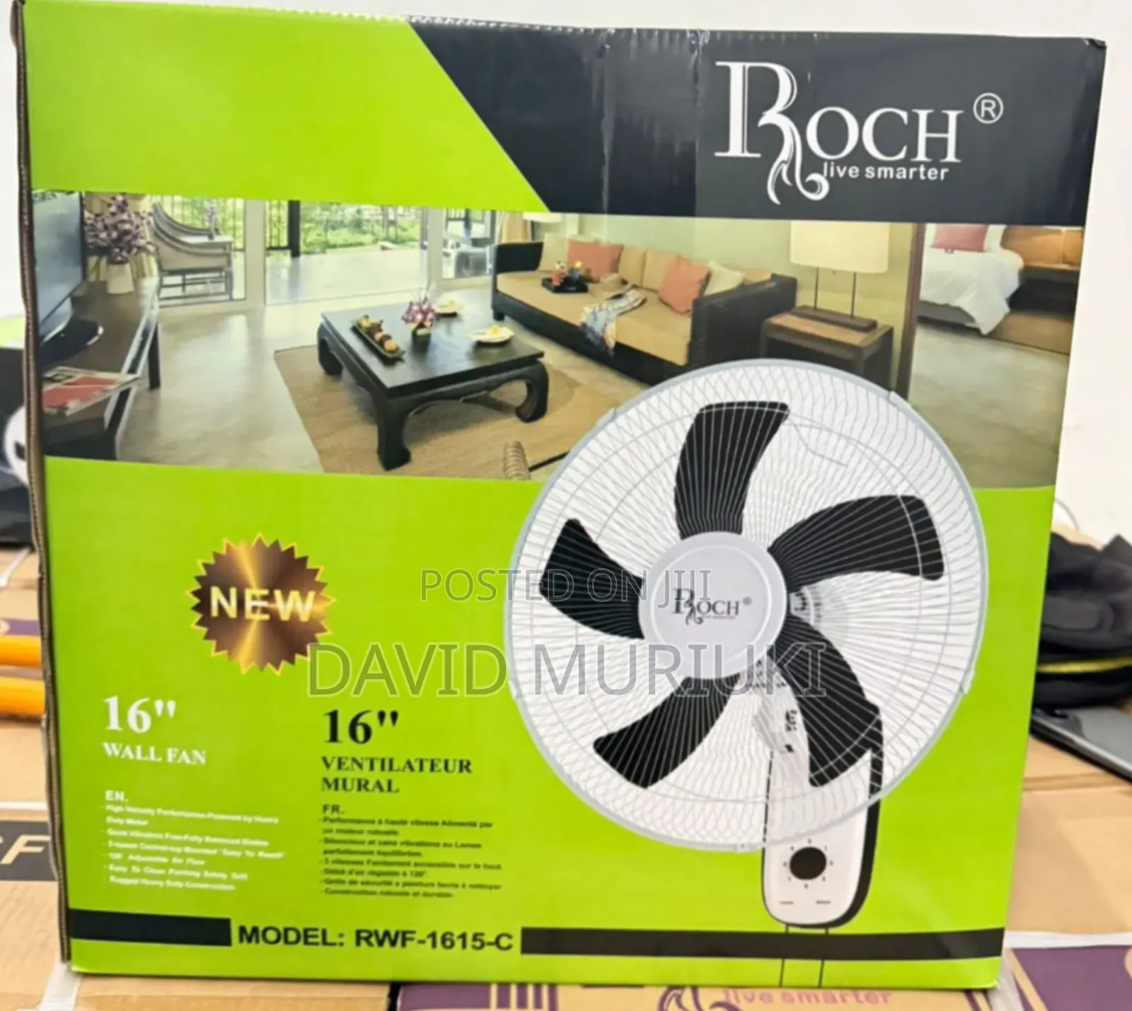 Roch Wall Fan 16