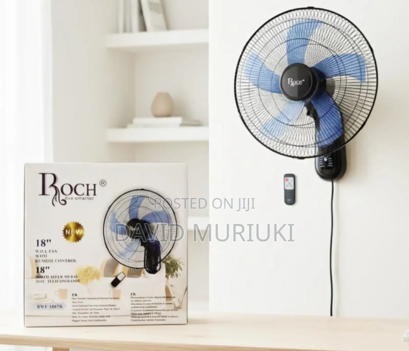 Roch Wall Fans 18 Inches With Remote