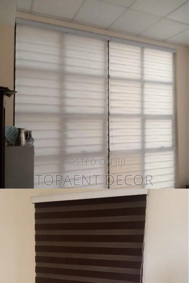 Dark And Light Colours Horizontal Office Window Blinds - main view