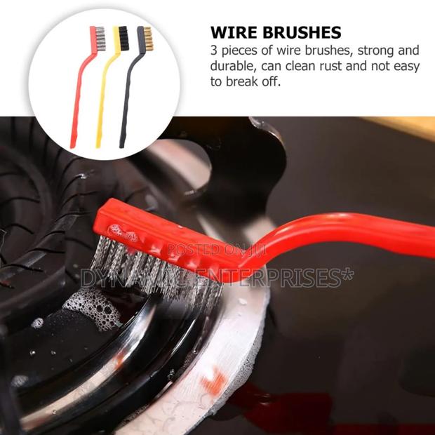 3-Piece Heavy Duty Wire Brush Set - main view