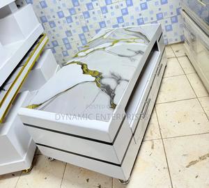 Luxury Marble-Top Coffee Table - thumbnail 2