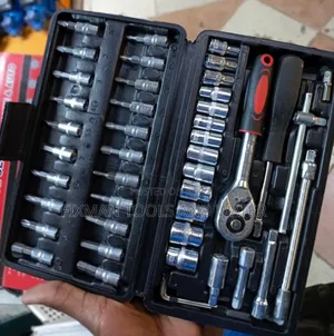 New Chrome 46 Pc's Screwdriver Set And Socket Spanner Set All Sizes