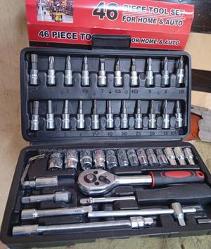 Non Skidding New Chrome 46 Pc's Screwdriver Set And Socket Spanner Set - thumbnail 2
