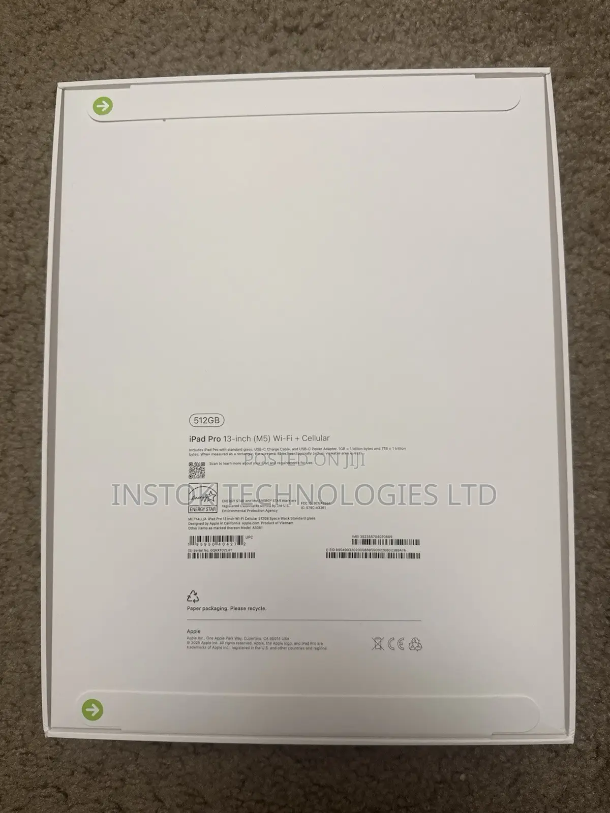 New Apple iPad Pro 256 GB Silver