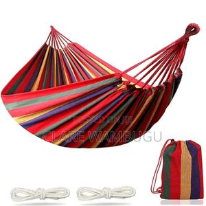 Striped Outdoor Hammock Heavy Duty – Double Person Load Bearing-Cr