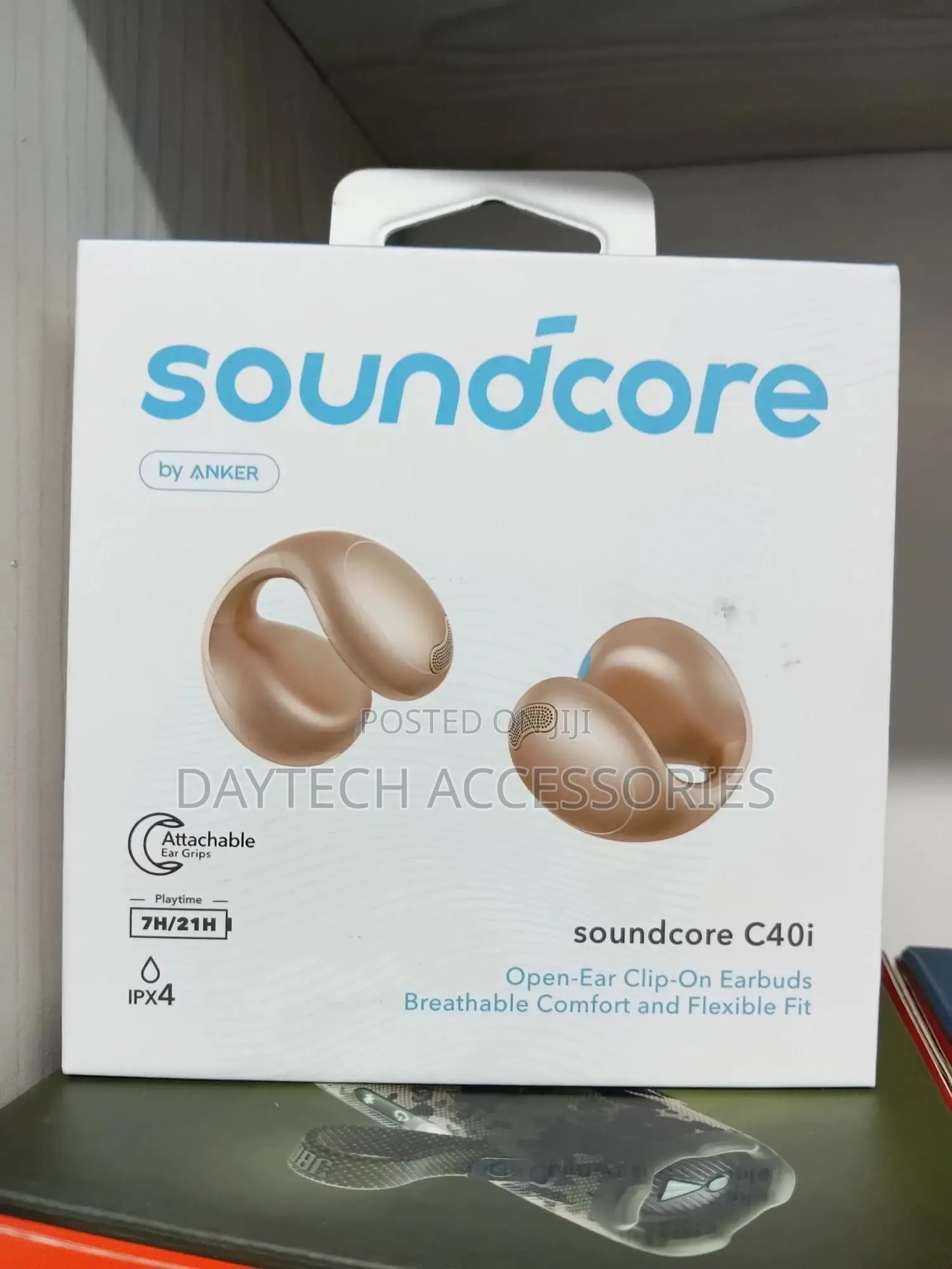 Soundcore by Anker C40i Open-Ear Clip-on Earbuds (Black)