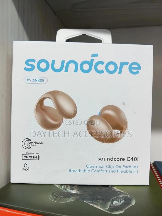 Soundcore by Anker C40i Open-Ear Clip-on Earbuds (Black) - thumbnail 2