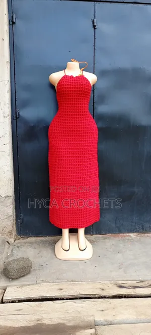 Crochet Halter Maxi Dress