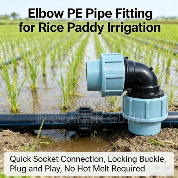 Elbow Pe Fitting for Rice Plantation 3" - main view