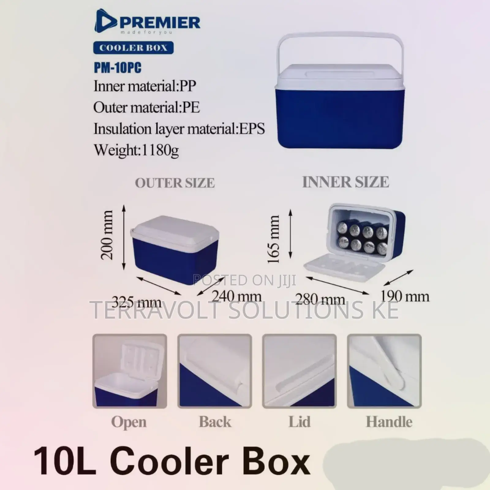 Premier 10l Super Cooler Box