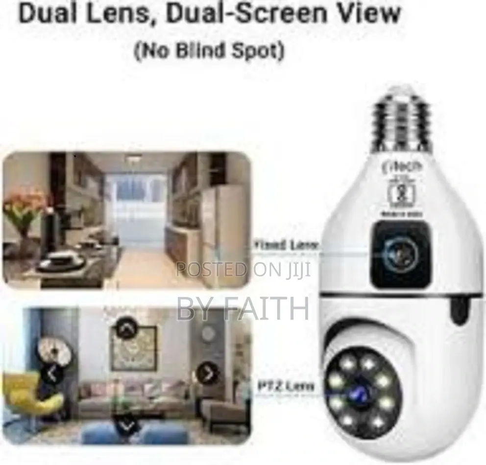 Bulb Camera CCTV Security Camera 360°