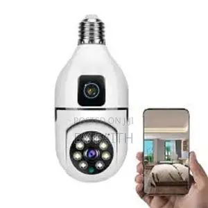 Dual Lens Camera V380 Bulb V380 PTZ Bulb Wifi Security Camera][][]
