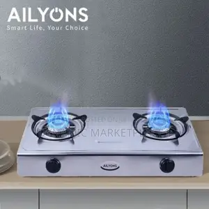 Ailyons Table Top Metallic Two- Burner