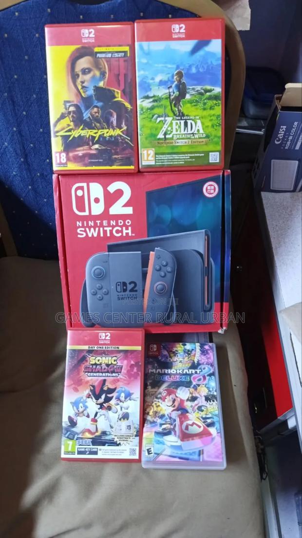 Open Box Nintendo Switch Console With 4 Games