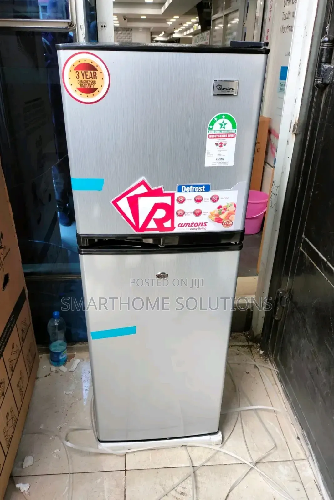 Ramtons 138 Litres Double Door Refrigerator