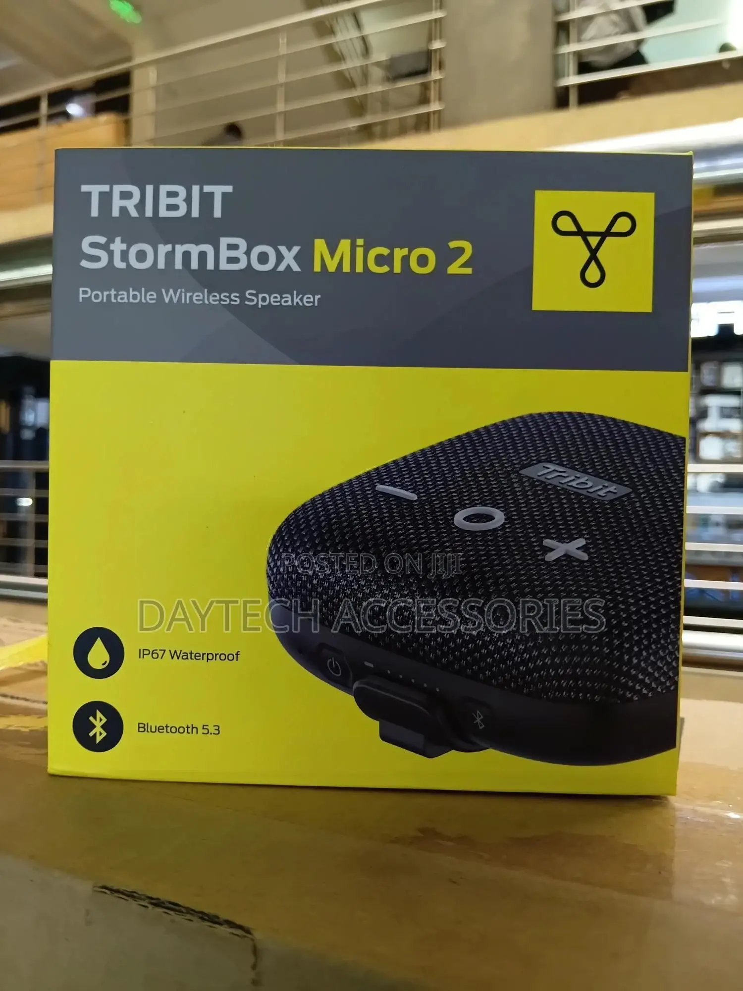 The Tribit Stormbox Micro 2 Rugged Ip67 Waterproof Bluetooth Speaker.