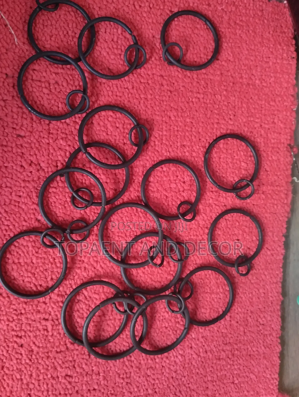 Rust Free Black Metal Rings