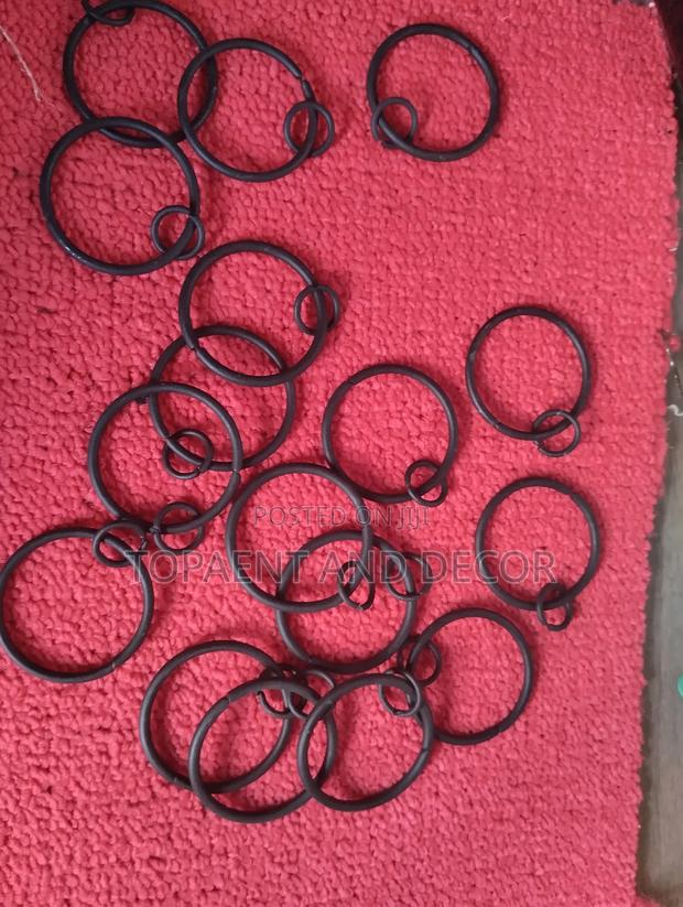 Rust Free Black Metal Rings - main view