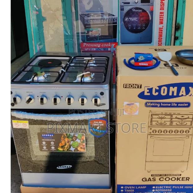 Ecomax 3+1 Standing Cooker 50x55cm With Free Gas Accessoriesregulator