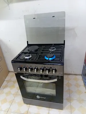 Nunix 60×60 Freestanding Cooker, Electric Oven, 3g+1e