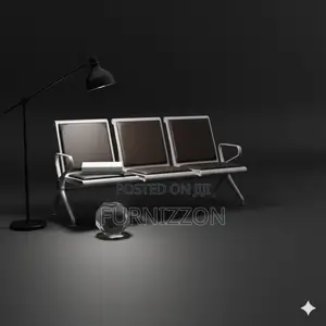 Comfortable Three Seater Waiting Bench for Reception Areas