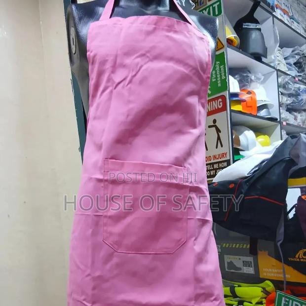 Pink Universal Fit Full-length Kitchen Aprons - main view