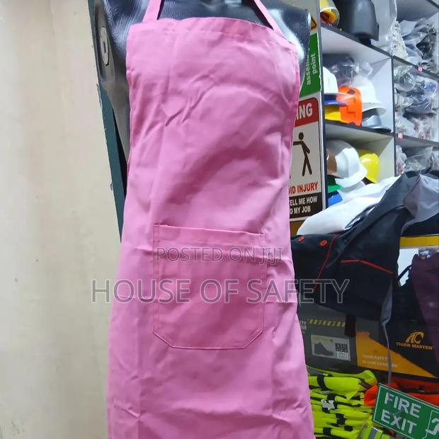 Pink Universal Fit Full-length Kitchen Aprons - thumbnail 2