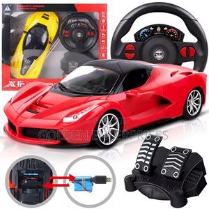 High-Speed Rc Racing Car With Steering Wheel Control System and Pedals - main view