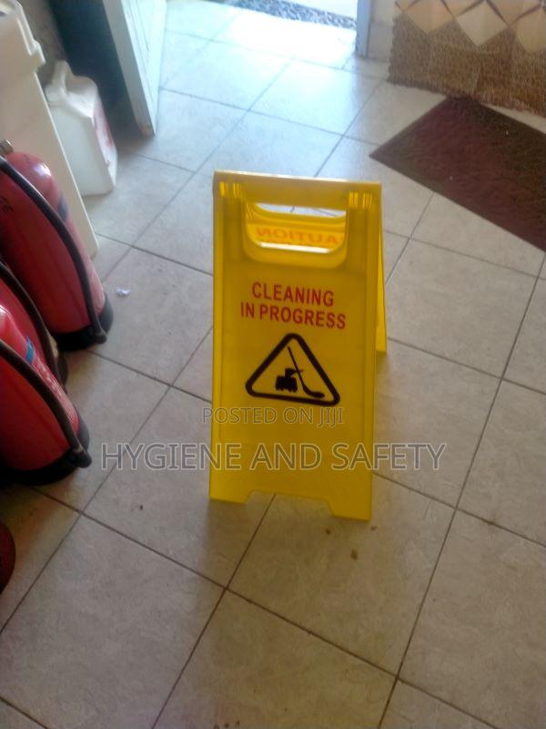 Cleaning In Progress Caution Sign