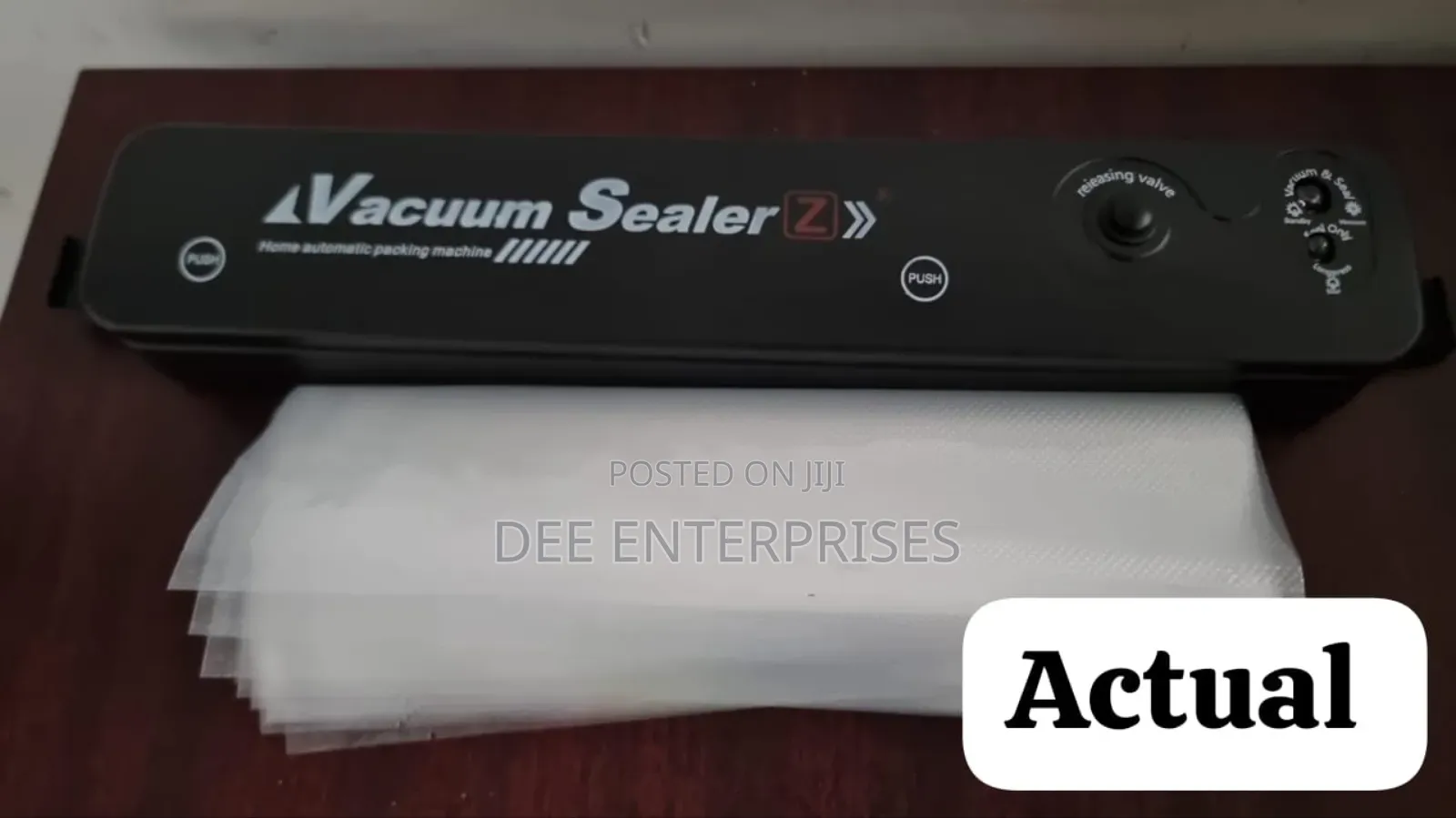 Automatic Vacuum Sealer Machine + 10pcs Sealing Paper Bags (17×25cm)