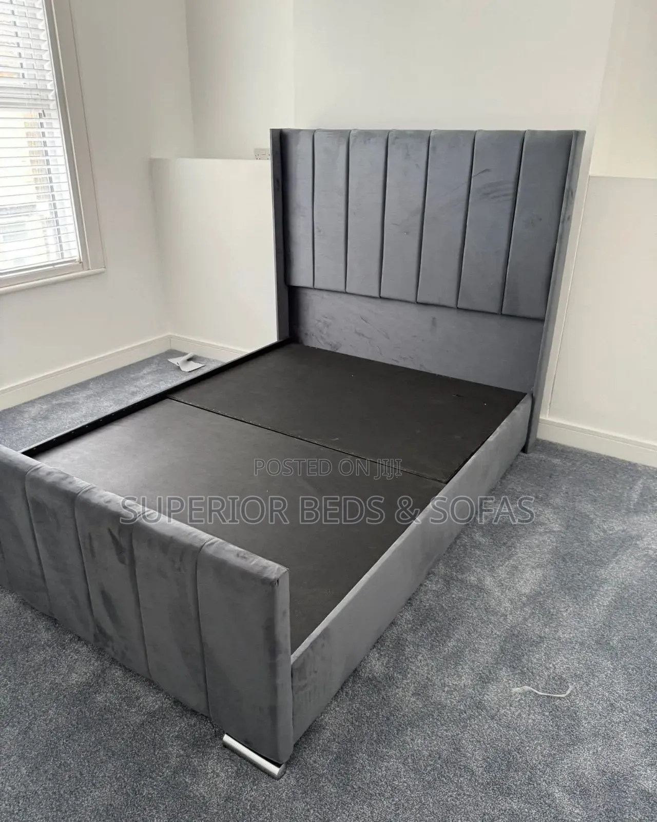 Grey 4 by 6 Panel Bed