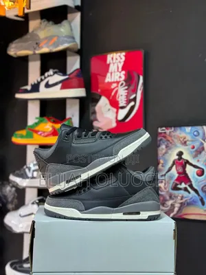 A Ma Maniére X Nike Air Jordan 3 Retro Sneakers Black and Flat Pewter