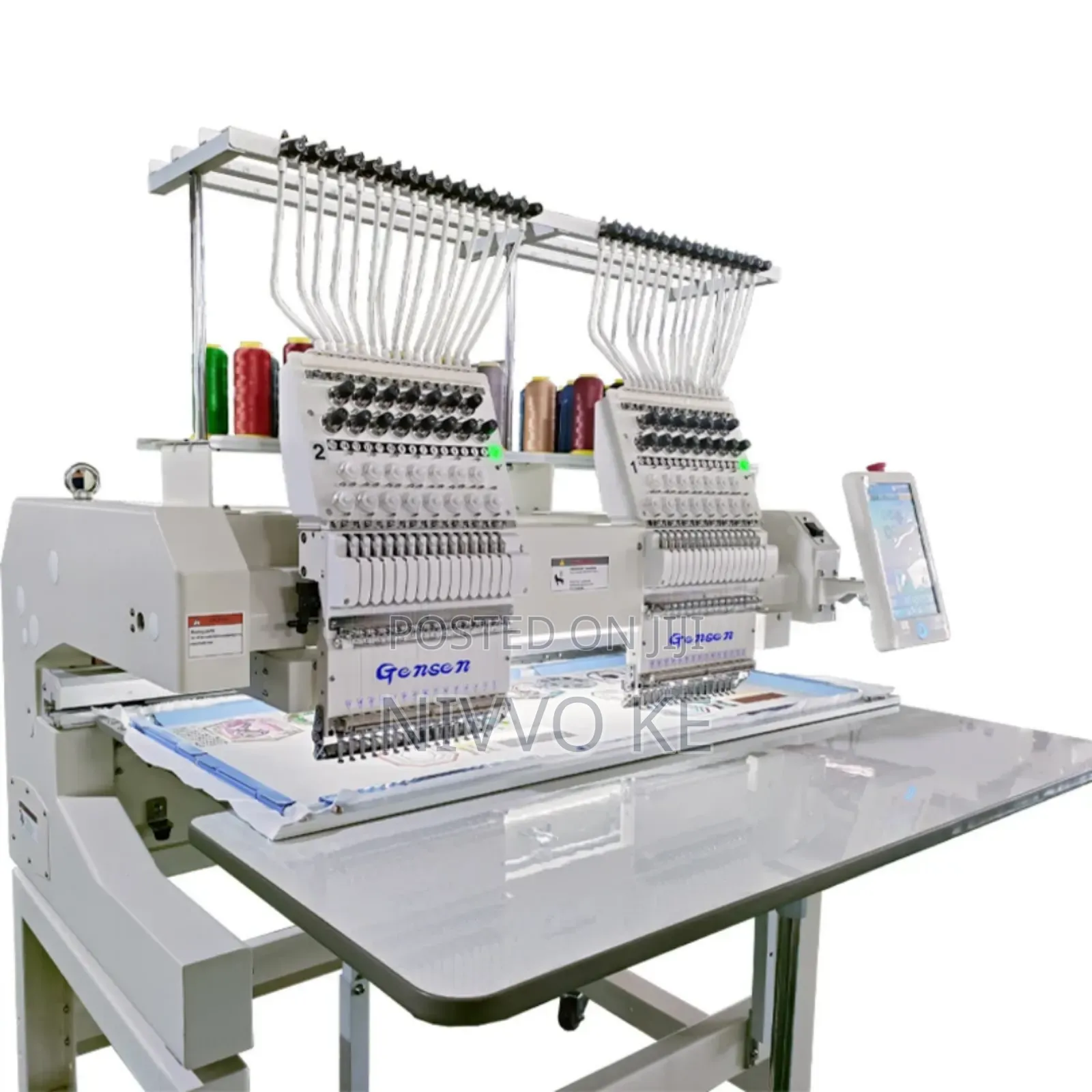 Dual-Head 9-Needle Commercial Embroidery Machine