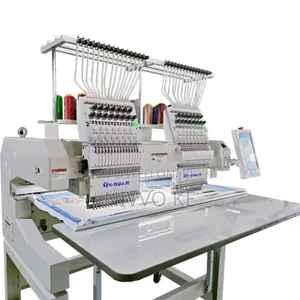 Dual-Head 9-Needle Commercial Embroidery Machine
