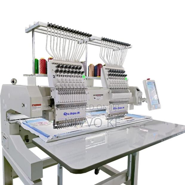Dual-Head 9-Needle Commercial Embroidery Machine - thumbnail 3