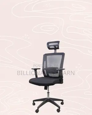 Headrest Office Chair for Long Workdays|Office-Ready Style,Nylon Base