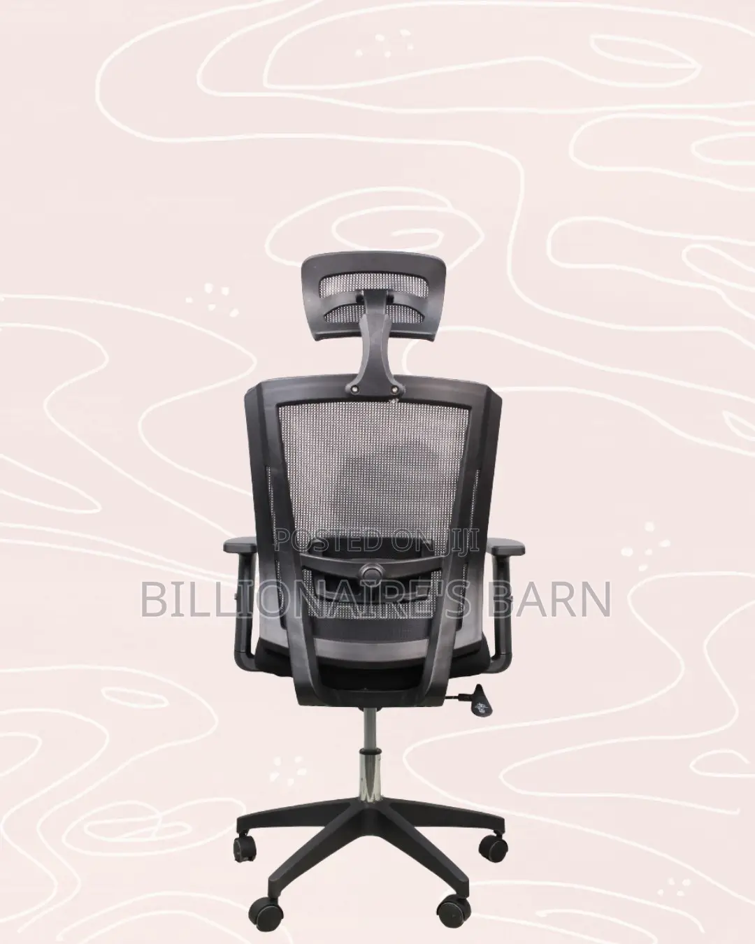 Headrest Office Chair for Long Workdays|Office-Ready Style,Nylon Base