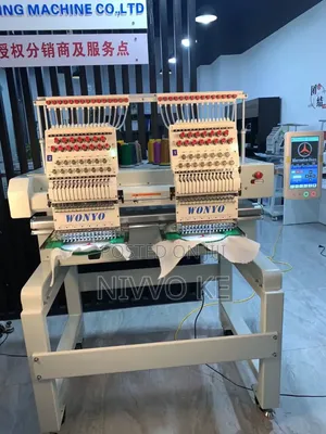 Professional 2 Head Nine Needle Embroidery System