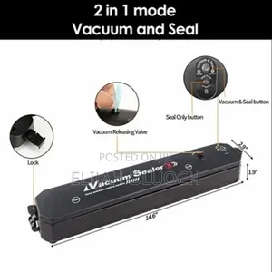High Pressure Automatic Vacuum Sealer Machine + 10pcs Sealing Paper