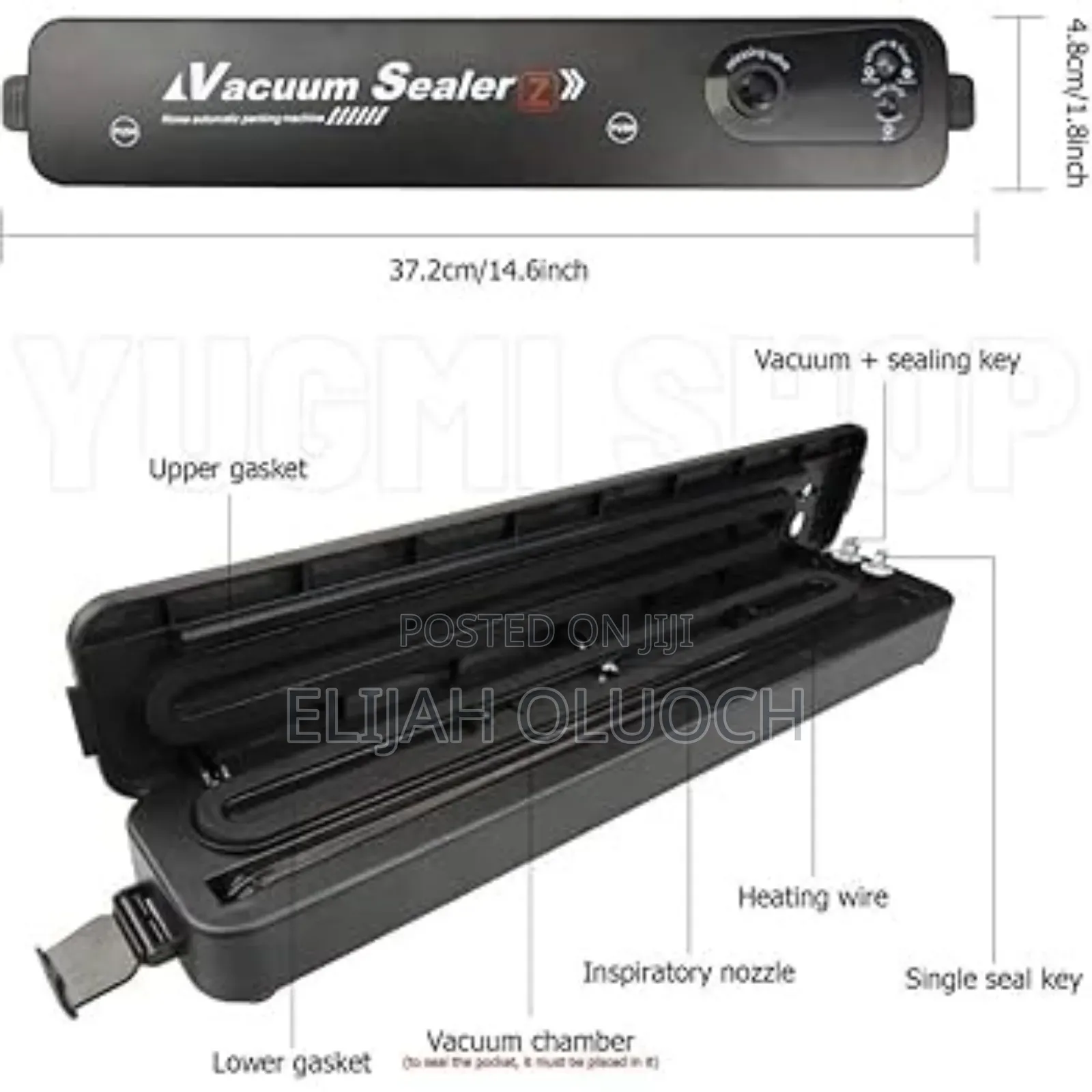 High Pressure Automatic Vacuum Sealer Machine + 10pcs Sealing Paper