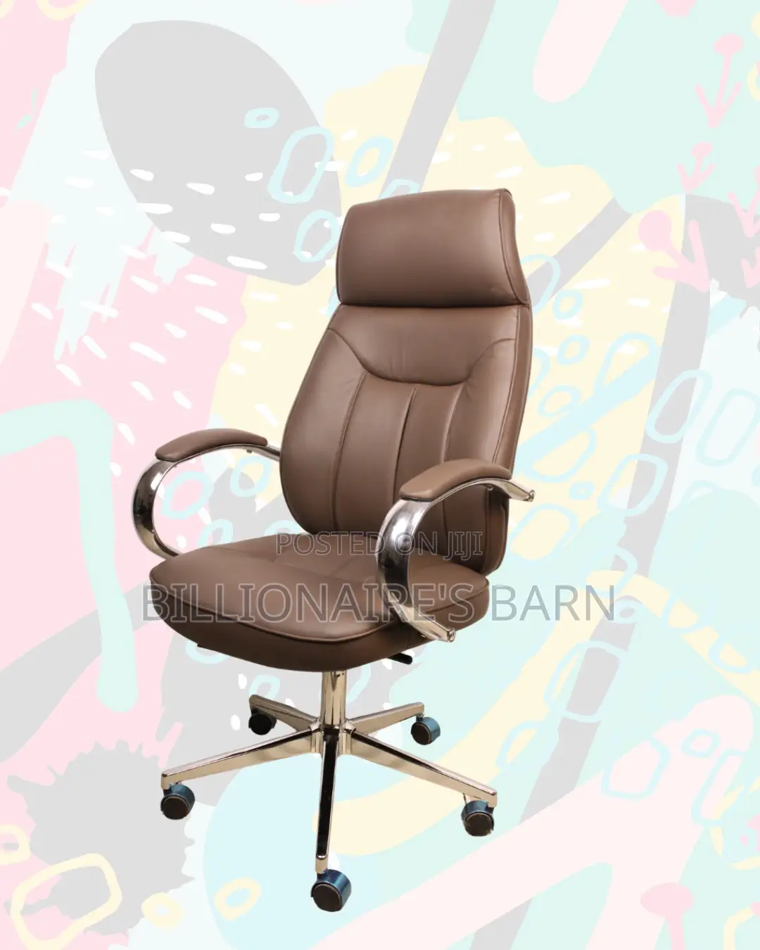 Executive Chair for Offices • Easy Adjustments, Premium Leather