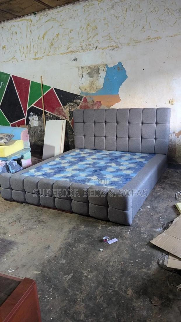 Grey Block Bed 6 by 6 - main view