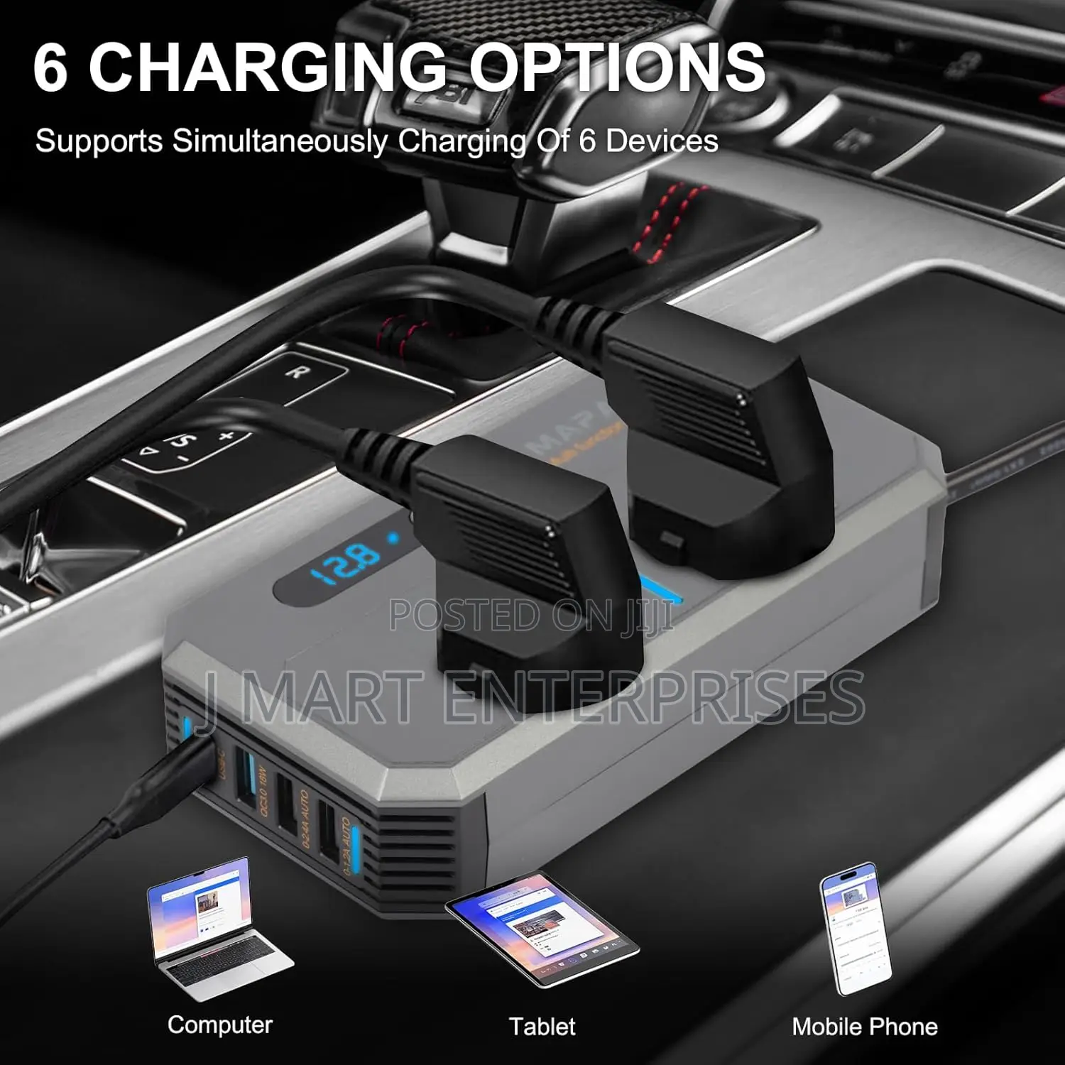 Fast Charging Car Plug Adapter for Laptops, iPads, Phones