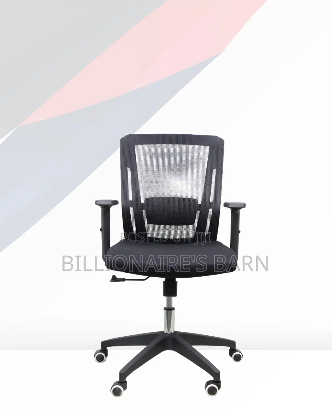 Barn Origin Mid-Back Office Chair |Posture Support, Durable Nylon Base