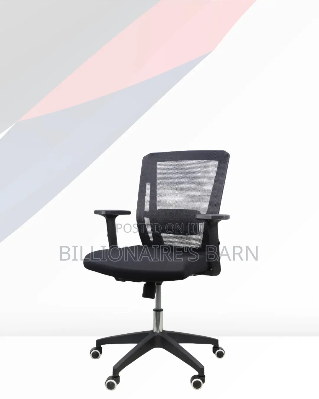 Barn Origin Mid-Back Office Chair |Posture Support, Durable Nylon Base