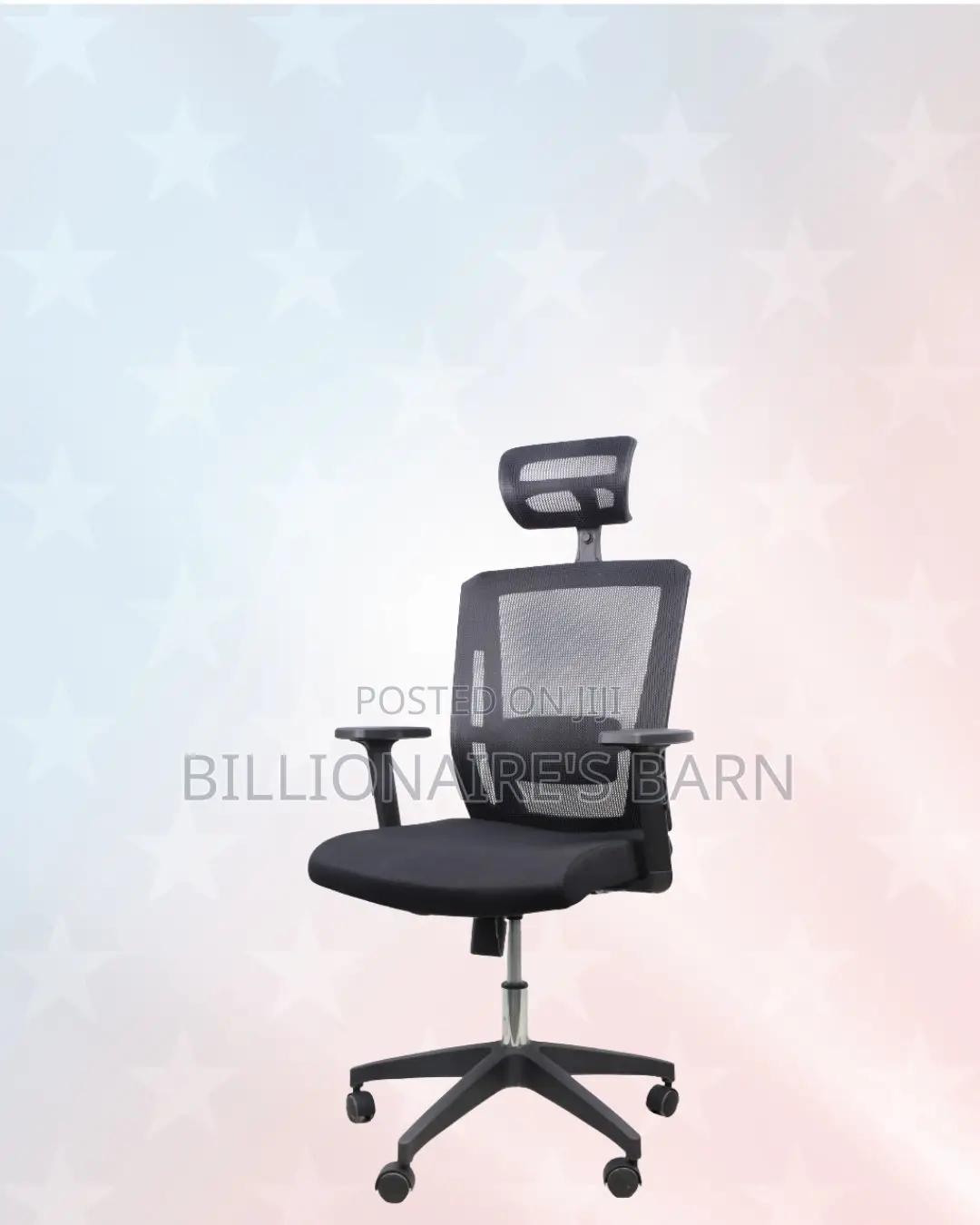 Breathable Mesh Office Chair — Clean Look, Durable Nylon Base