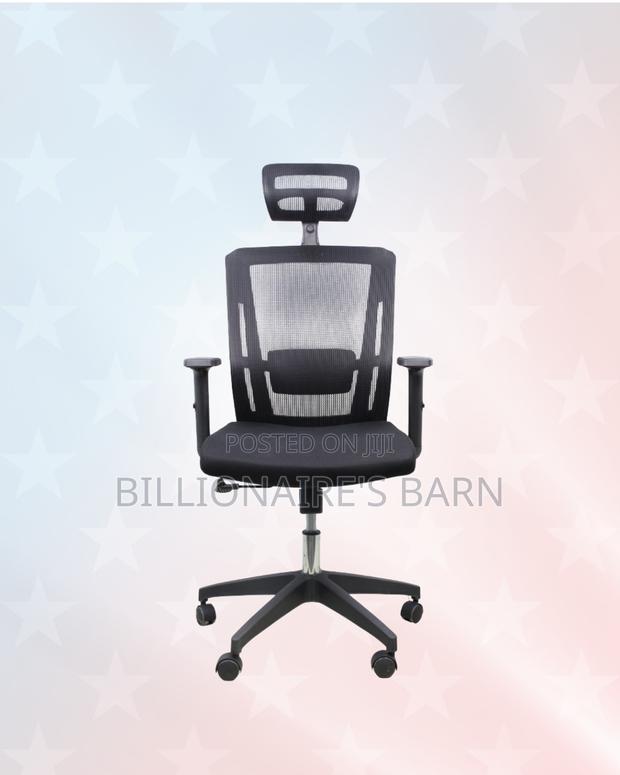 Breathable Mesh Office Chair — Clean Look, Durable Nylon Base - thumbnail 3