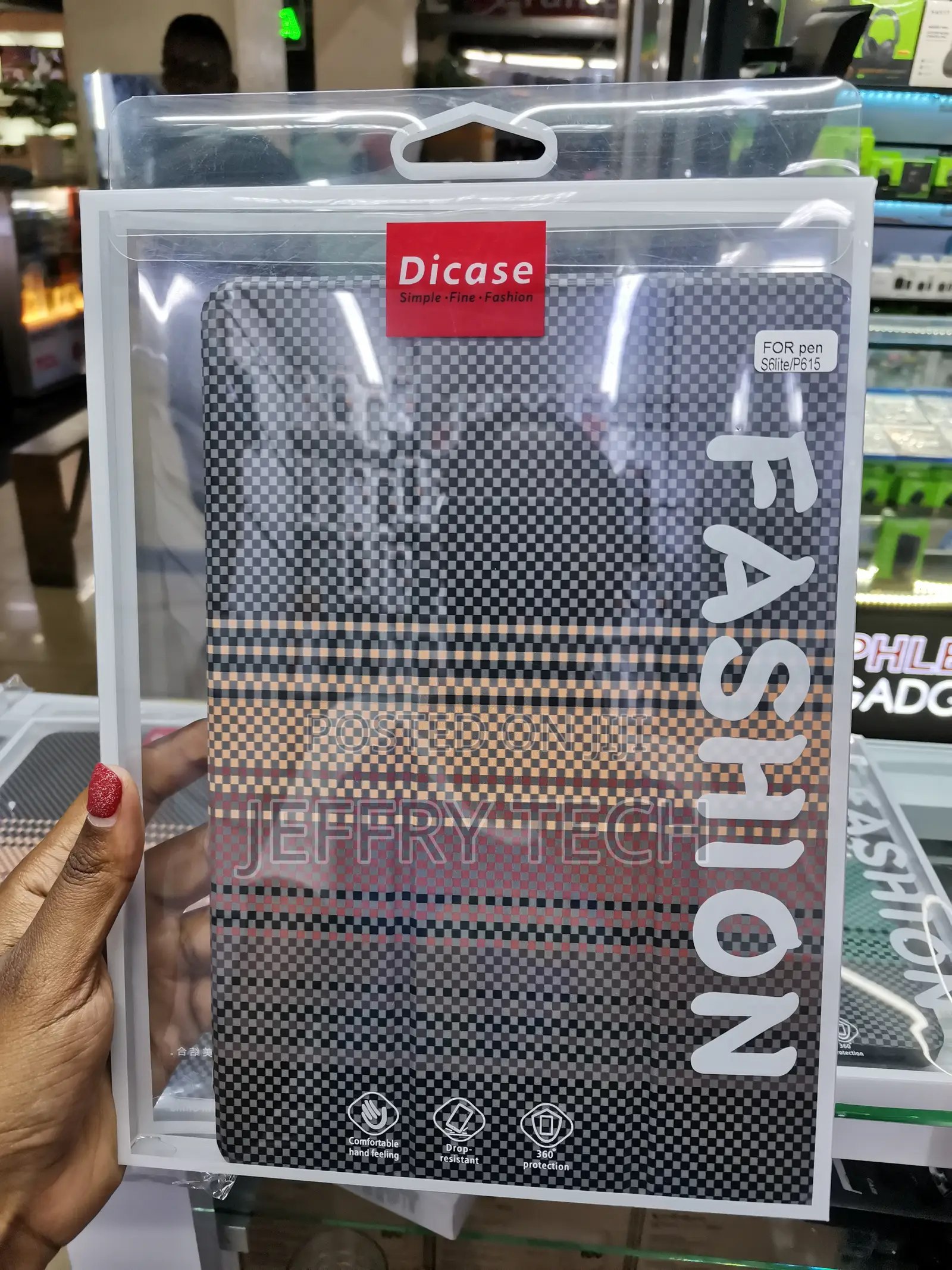 Epicga Carbon Fiber Case for Galaxy Tab S6 Lite With Penslot