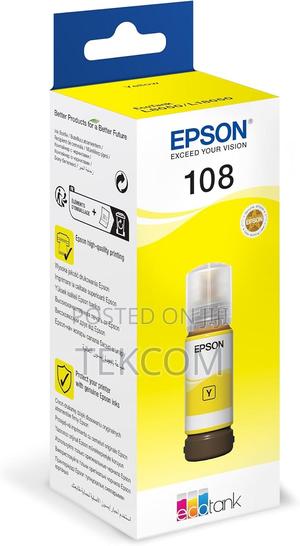 Epson 108 Ecotank Pigment Yellow Ink Bottle